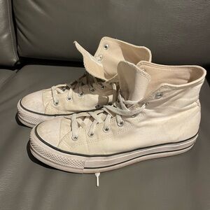 adidas Cream Platform Sneakers